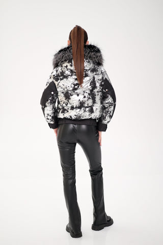 Glacier Fox Collar Down Fill Puffer - By Baano