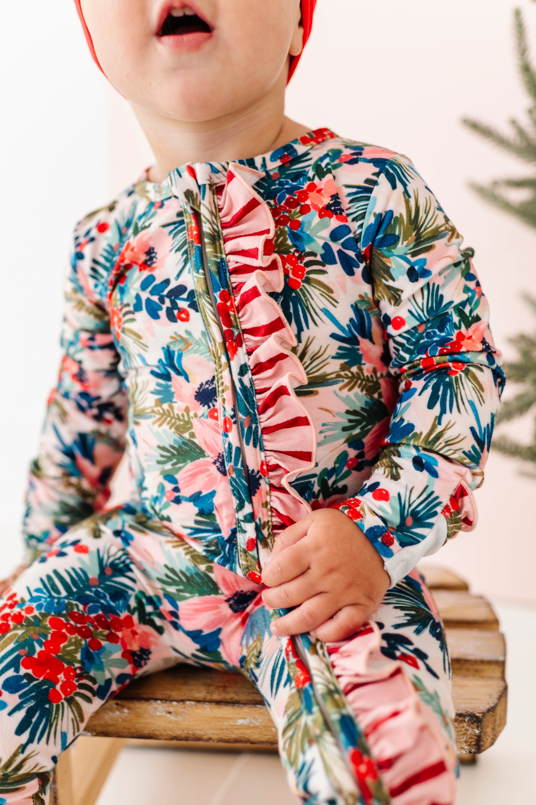 Holly Floral | ZIP ROMPER - By Baano