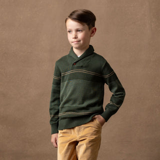Organic Shawl Collar Sweater - Baby - Glamourous Grace