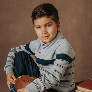Organic Shawl Collar Sweater - Baby - By Baano