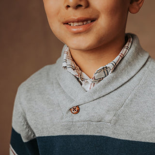 Organic Shawl Collar Sweater - Baby - By Baano