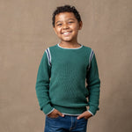 Organic Sporty Crew Neck Sweater - Baby - By Baano