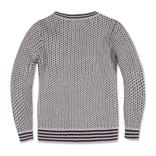 Organic Intarsia Crew Neck Sweater Hope & Henry