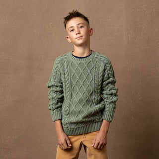 Organic Raglan Fisherman Sweater - Baby - By Baano