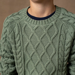 Organic Raglan Fisherman Sweater - Baby - By Baano