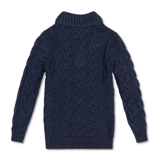 Organic Mock Neck Cable Sweater Hope & Henry