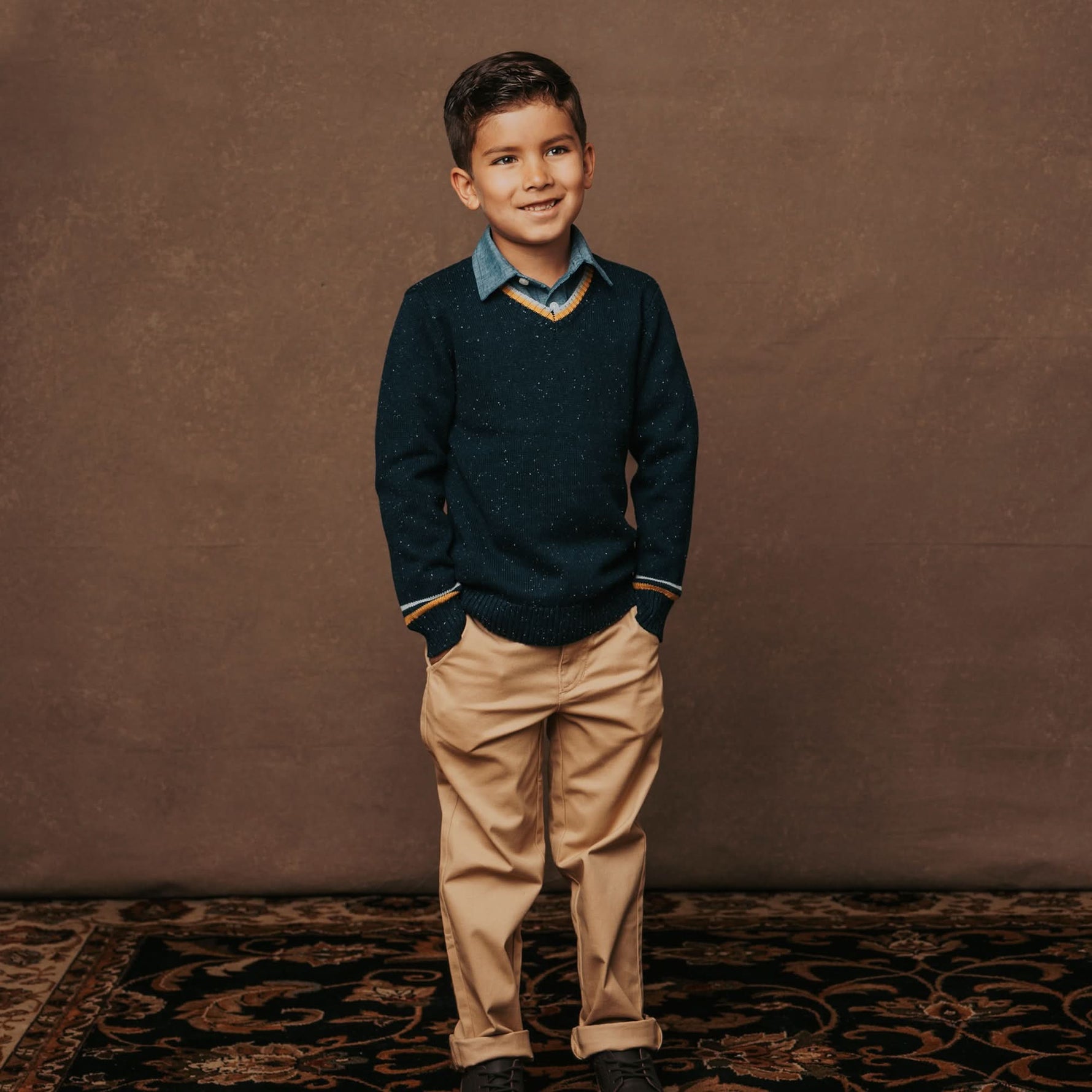 Organic V - Neck Sweater - Baby - Glamourous Grace