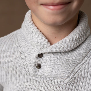 Organic Shawl Collar Sweater - Baby - Glamourous Grace