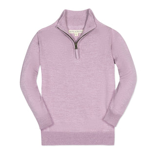 Organic Fine Gauge Half Zip Sweater - Baby - By Baano