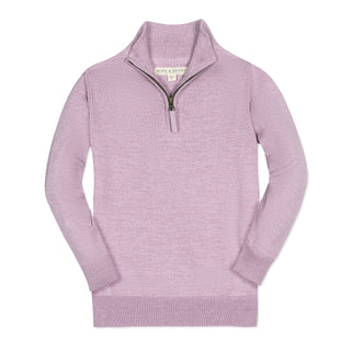 Organic Fine Gauge Half Zip Sweater - Glamourous Grace