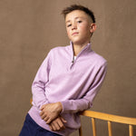 Organic Fine Gauge Half Zip Sweater - Baby - By Baano