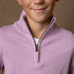 Organic Fine Gauge Half Zip Sweater - Baby - By Baano