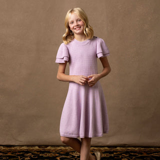 Organic Flutter Sleeve Sweater Dress - By Baano