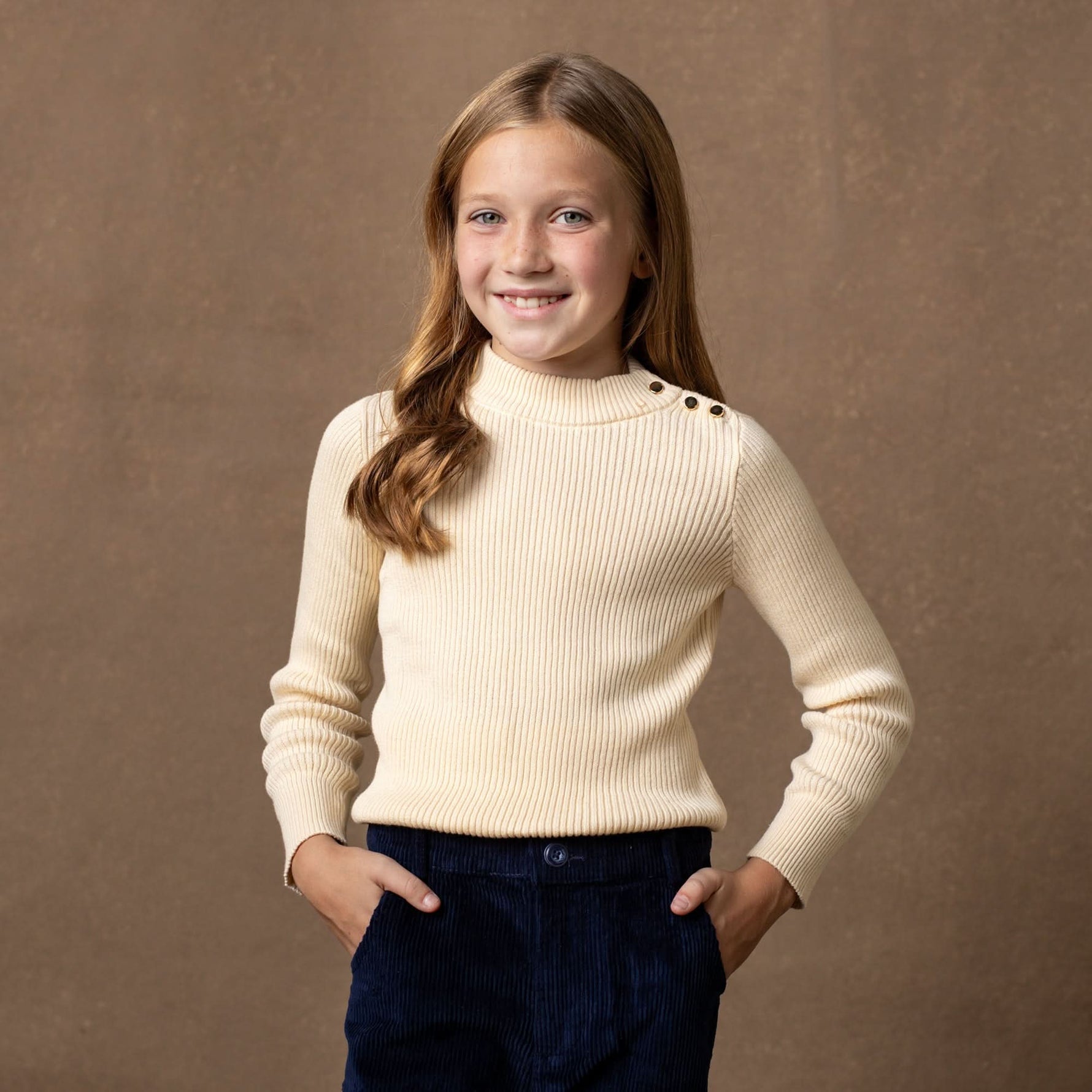 Organic Mock Neck Sweater - Baby - By Baano