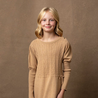 Organic Cable Bodice Sweater Dress - Glamourous Grace