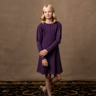 Organic Cable Bodice Sweater Dress - Baby - By Baano