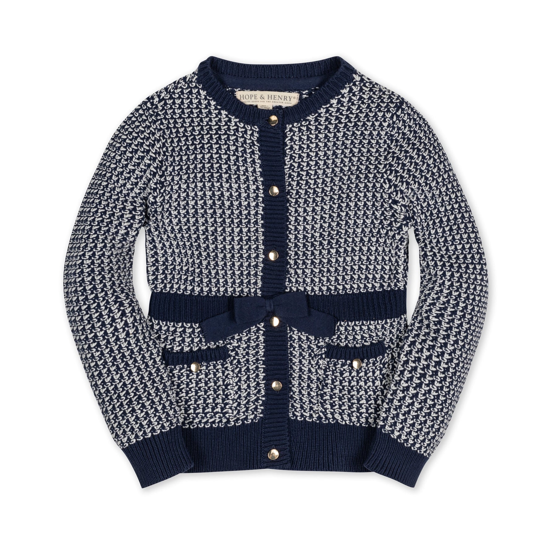 Organic Fancy Tweed Cardigan - Baby - Glamourous Grace