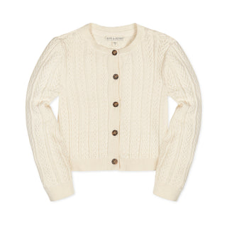 Organic Chevron Cable Cardigan - Baby - Glamourous Grace