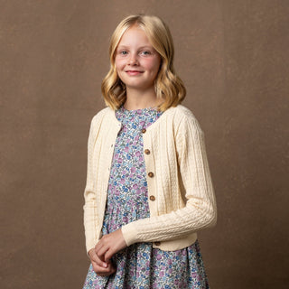 Organic Chevron Cable Cardigan - Baby - Glamourous Grace