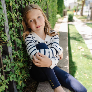 Organic French Collared Keyhole Sweater - Baby - Glamourous Grace