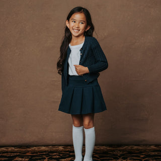 Organic Knit Top with Tulip Sleeves - By Baano