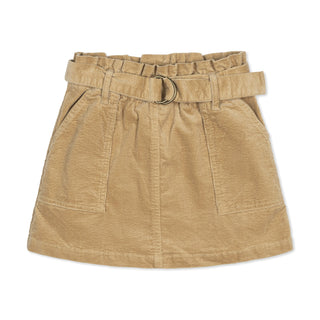 Organic Corduroy Cinch Waist Skirt - By Baano
