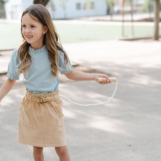 Organic Corduroy Cinch Waist Skirt - By Baano