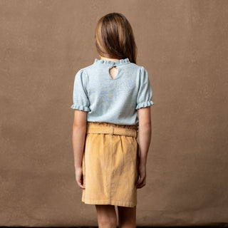 Organic Corduroy Cinch Waist Skirt - By Baano