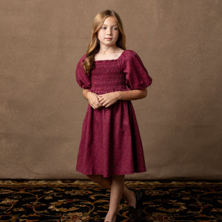Organic Smocked Bubble Sleeve Dress - Baby - Glamourous Grace