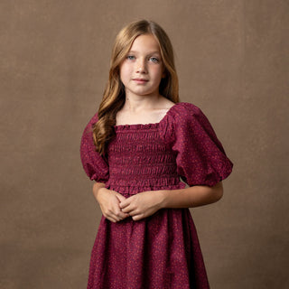 Organic Smocked Bubble Sleeve Dress - Baby - Glamourous Grace