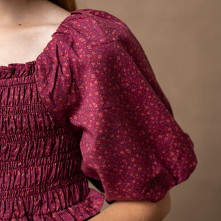 Organic Smocked Bubble Sleeve Dress - Baby - Glamourous Grace
