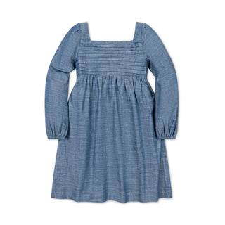 Organic Ruched Chambray Dress - Glamourous Grace