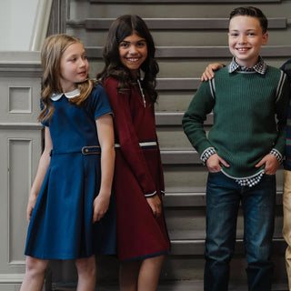 Pleated Ponte Dress with Collar - Baby - Glamourous Grace