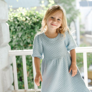 Quilted Puff Sleeve Dress - Glamourous Grace