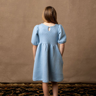 Quilted Puff Sleeve Dress - Glamourous Grace