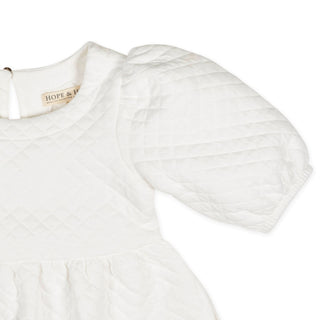 Quilted Puff Sleeve Dress - By Baano