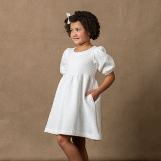 Quilted Puff Sleeve Dress - By Baano