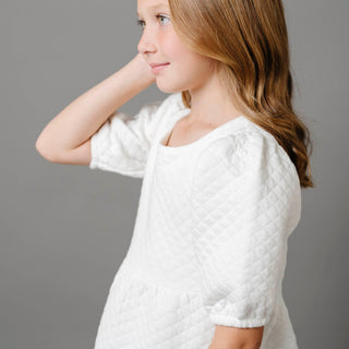 Quilted Puff Sleeve Dress - By Baano