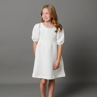 Quilted Puff Sleeve Dress - By Baano