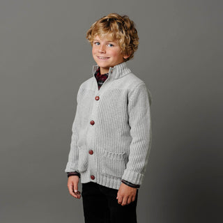 Organic Mock Neck Cardigan - Glamourous Grace