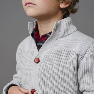 Organic Mock Neck Cardigan - Baby - Glamourous Grace