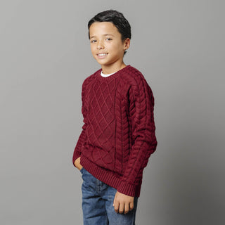 Organic Raglan Fisherman Sweater - Baby - Glamourous Grace
