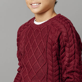 Organic Raglan Fisherman Sweater - Baby - Glamourous Grace