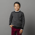 Organic Intarsia Crew Neck Sweater - Baby - Glamourous Grace