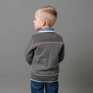Organic Intarsia Crew Neck Sweater - Glamourous Grace