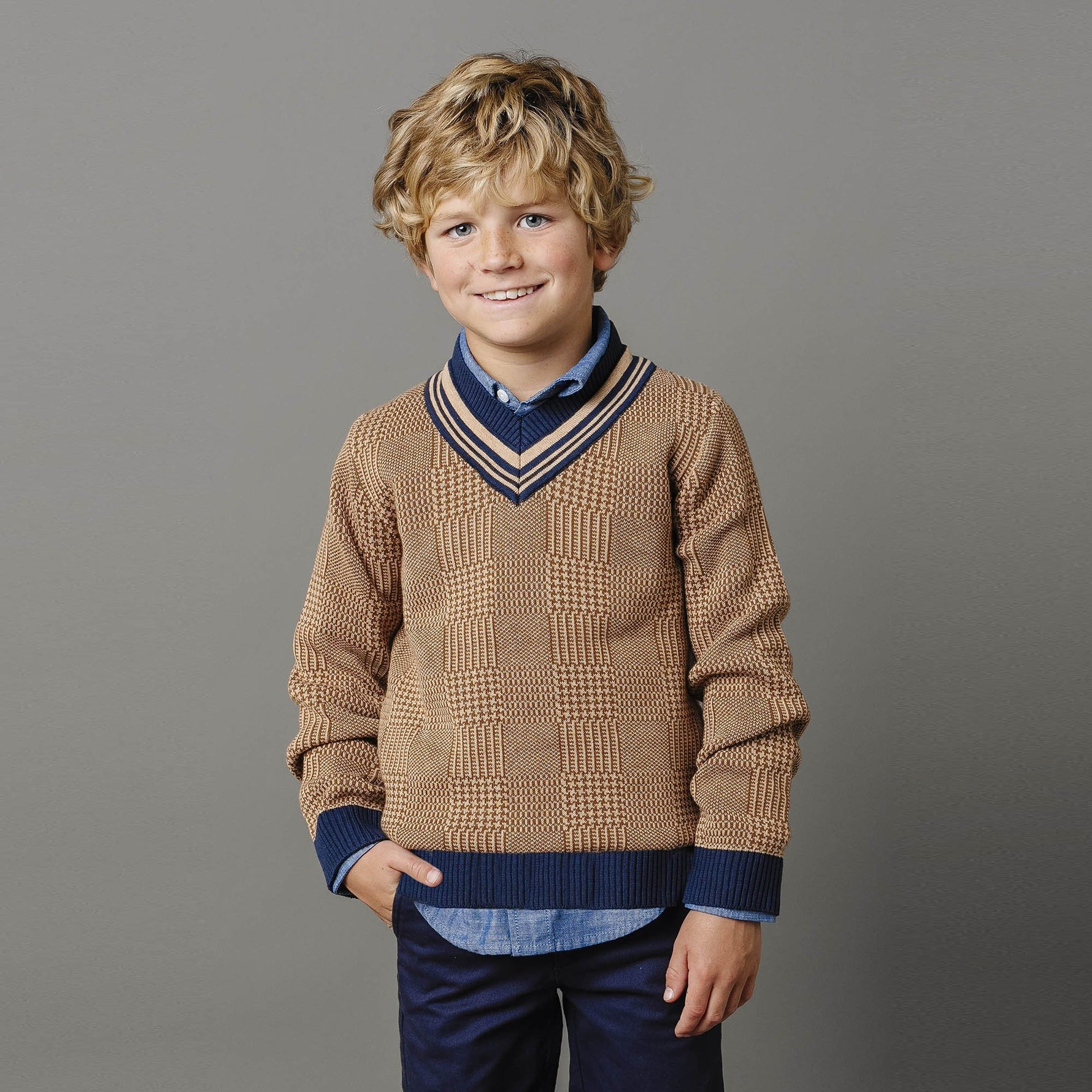 Organic Intarsia Cricket Sweater - Baby - Glamourous Grace