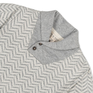 Organic Intarsia Shawl Collar Sweater - Glamourous Grace