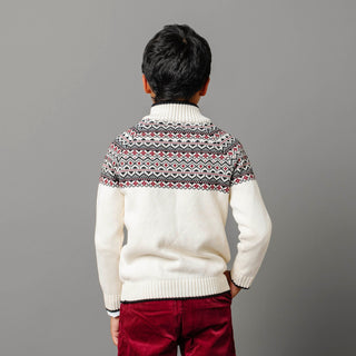 Organic Half Zip Ski Sweater - Baby - Glamourous Grace