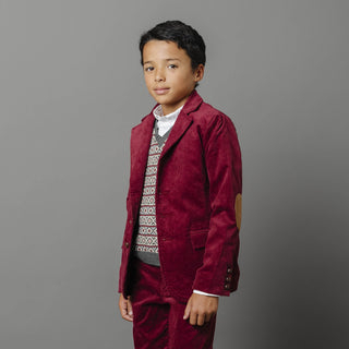 Organic Corduroy Blazer with Elbow Patches - Baby - Glamourous Grace