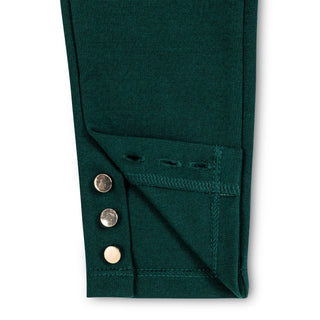 Button Cuff Ponte Pant - By Baano